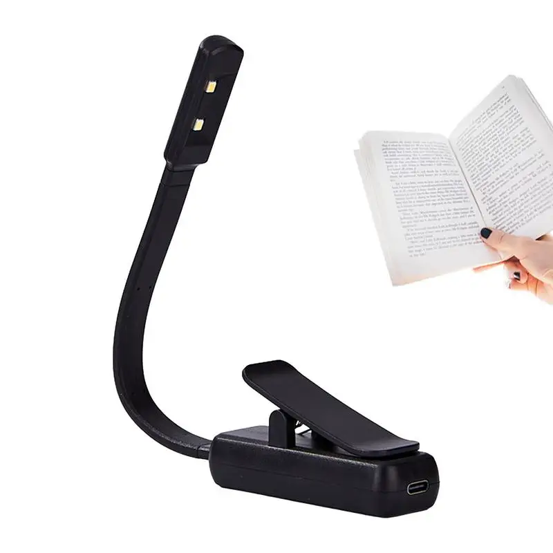 

LED Reading Light LED Book Lamp With Lights Rechargeable And Portable LED Book Light With Adjustable Brightness For Studying