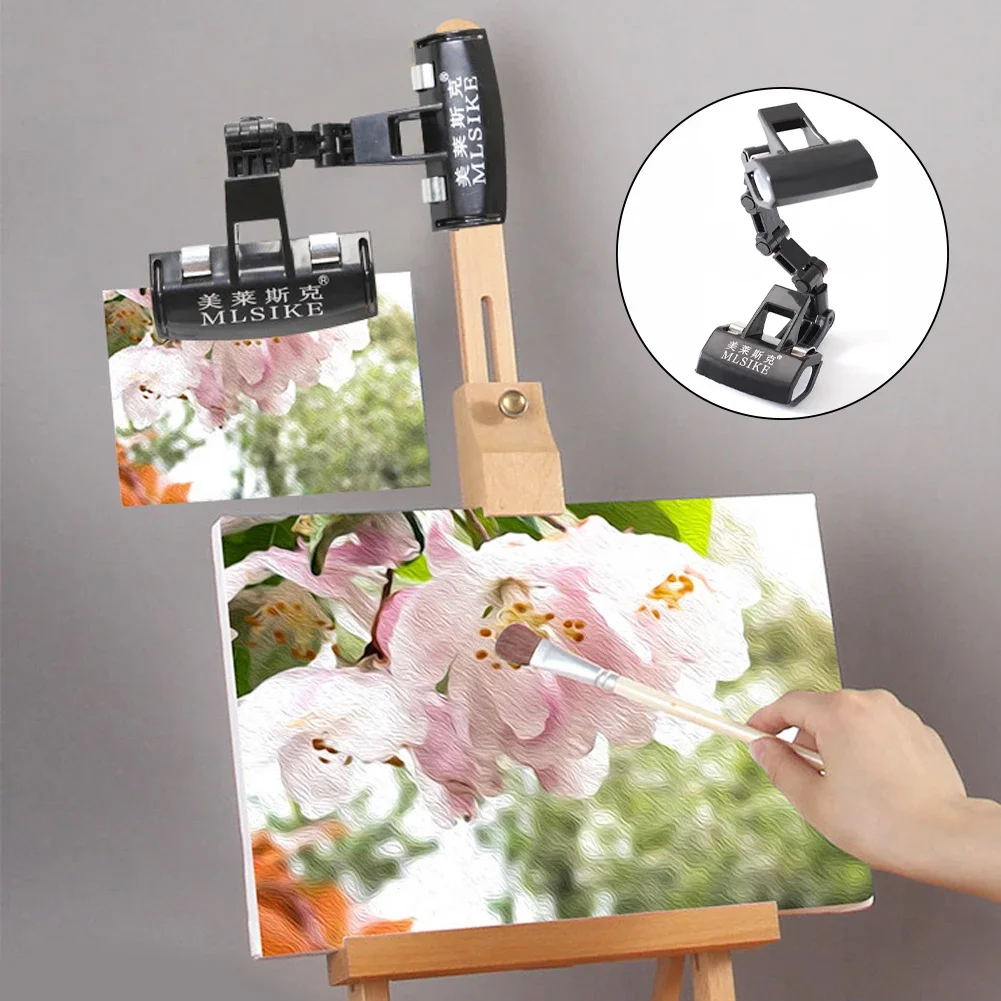 

Art Sketch Tracing Clip Double Head Rotatable Holder Painting Clamp for Artist Easels Drawing Boards Picture Sketch Photo Clips