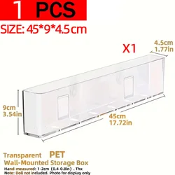 Acrylic Wall-Mounted Children's Book Display and Storage Shelf (1 PCS)