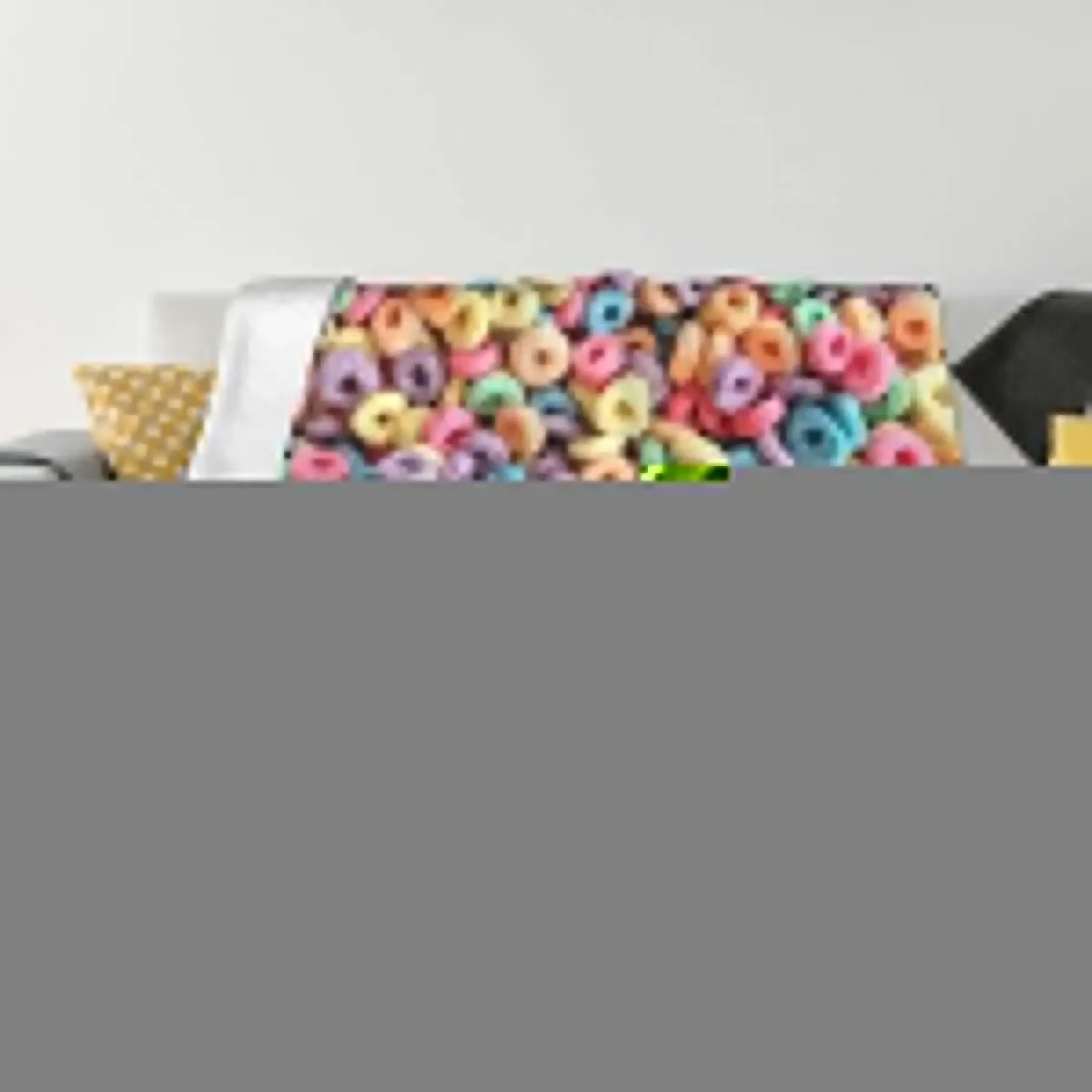 

Fruit Loops Throw Blanket Plush warm for winter Soft Big For Sofa Thin Blankets