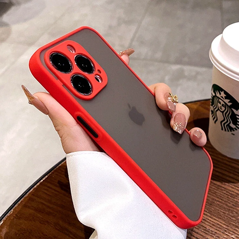 ตัวเลือกสินค้า เคสกันกระแทก PC Matte สำหรับ iPhone 17/16/15/14/13/12/11 Pro Max