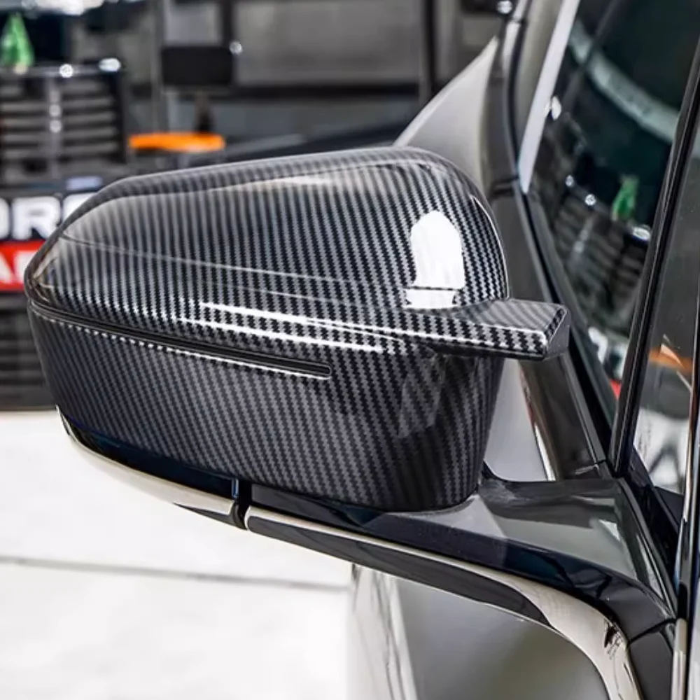 BMW iX I20 20222025 2023 2024 ABS 캡 윙 카본 파이버 블랙 트림 쉘 스티커 부품 액세서리 2개 자동차 미러 커버