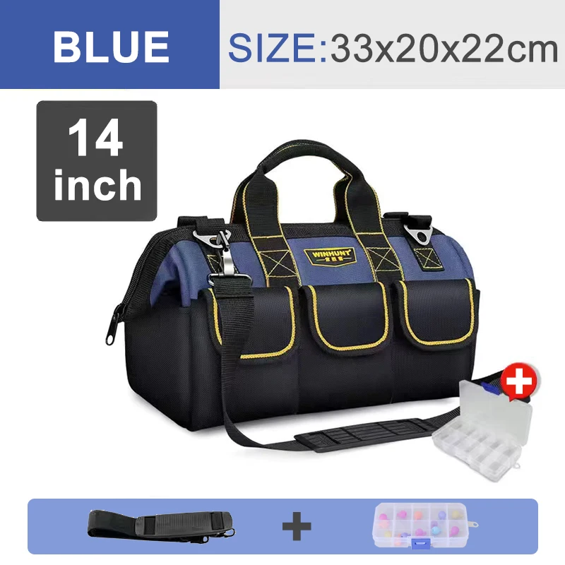 best tool chest Large Multi-Function Tool Bag Organizer Heavy Duty Tool Pouch Bag  Waterproof Anti-Fall Tool Tote Storage Bag with Multi Pockets electrician tool bag Tool Storage Items