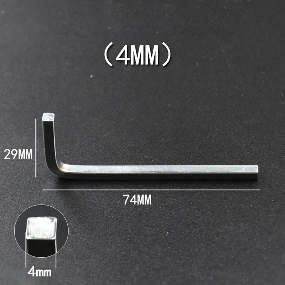 3–10 mm L-förmiger Vierkantkopfschlüssel, Vierkantschlüssel, 4-Punkt-Schraubenschlüssel aus Chrom-Vanadium-Stahl, Schraubendreher zum Festziehen der quadratischen Schrauben – Detail 4