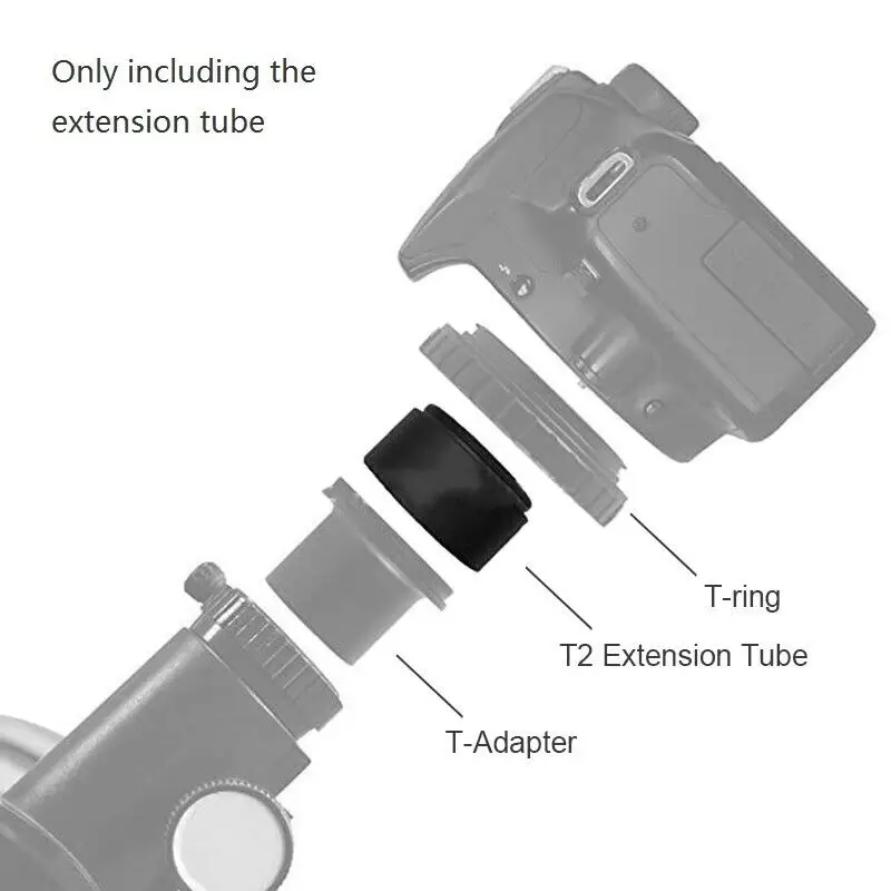 3/5/7/10/12/15/20/30mm Astronomical Telescope T2 Extension Tube M42x0.75mm Mounting Thread Adapter Ring M42 to M42 Extenders
