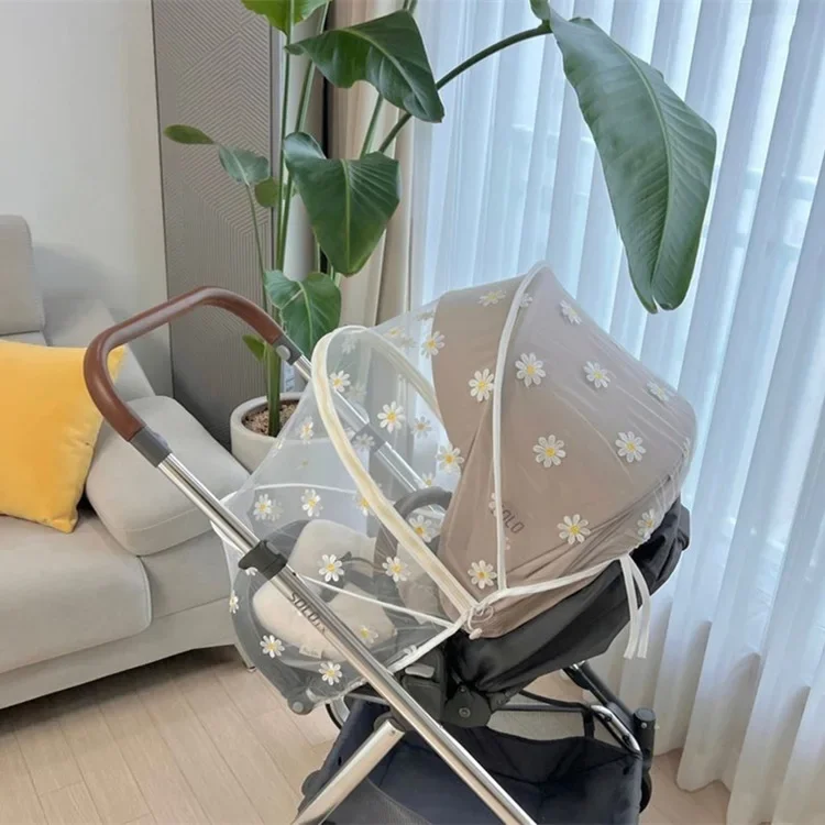NEW Summer Mosquito Net Baby Stroller Pushchair Mosquito Insect Net Safe Infants Protection Mesh Stroller Accessories