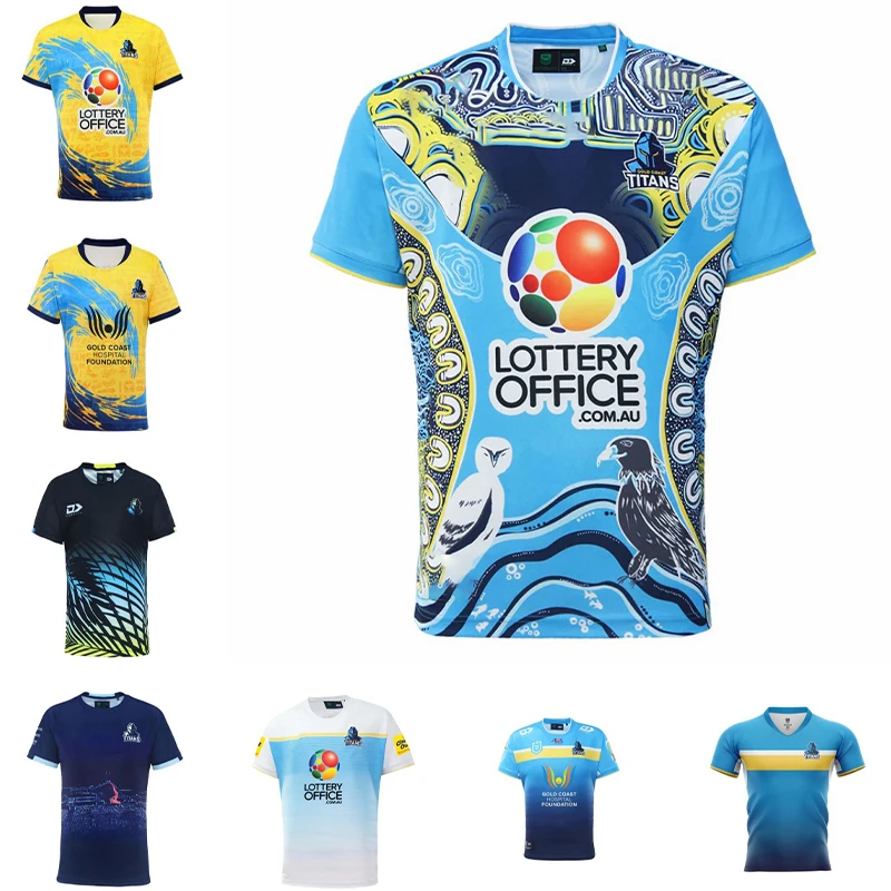 

Новинка 2024, Джерси для регби Titans: высококачественная и разнообразная мужская домашняя/прогулочная/тренировочная униформа/реплики Indigenous20