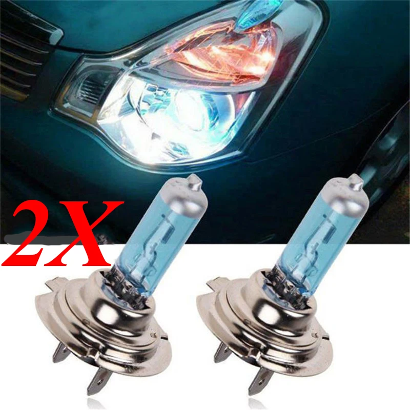 55W 6000K Halogen Headlight Bulbs 4x