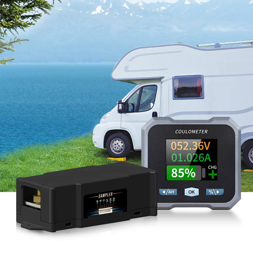DC 10-100V 0-400A BL105F Battery Tester Coulomb Counter Meter Capacity Indicator Ammeter Voltmeter Bluetooth Battery Monitor battery monitor tester