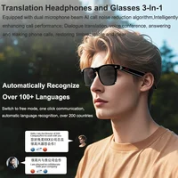 3 in 1 Smartglasses & Translator & Headset with Microphone Voice Assistant Bluetooth Call Camera Control Smart Bluetooth Glasses - Image 4