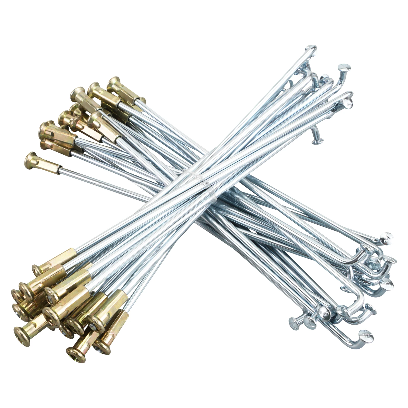 36PCS165MMMotorcycle17FrontRearWheelSpokesNipplesKit36Spokes