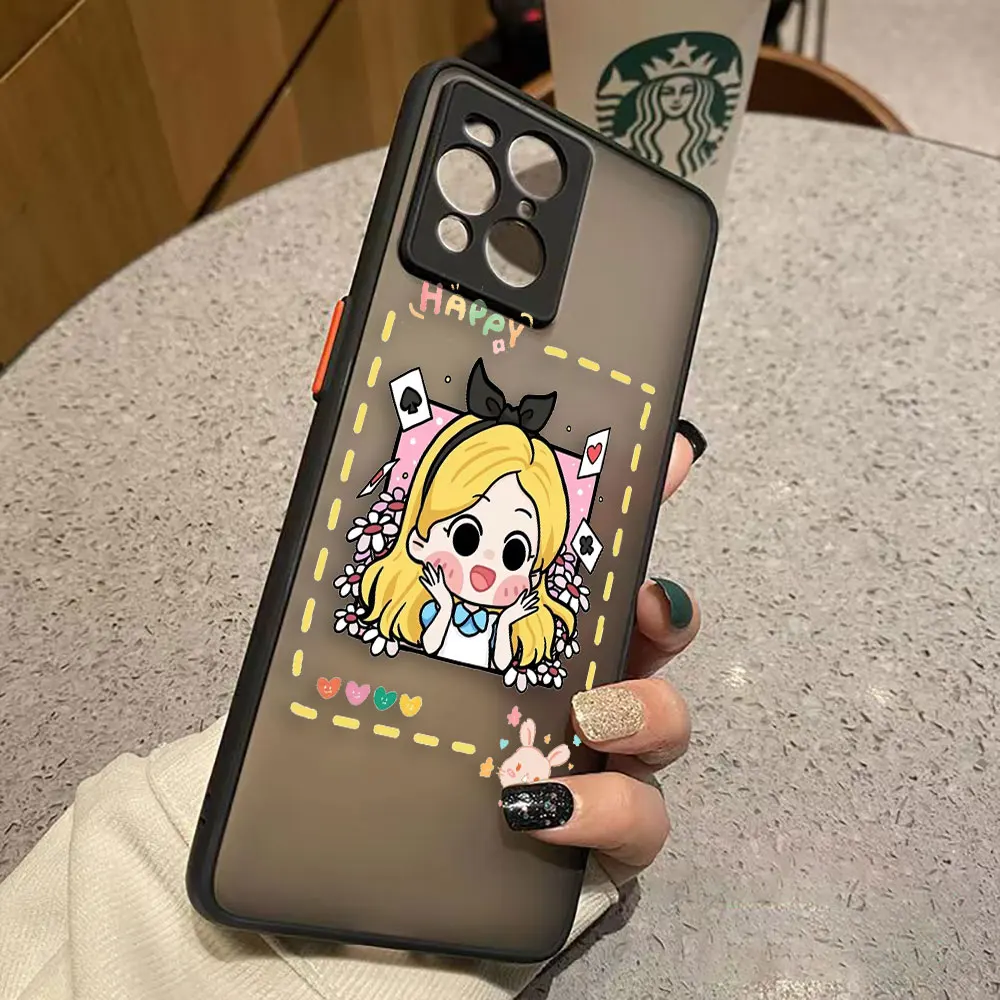 thumbnail image 1 of Funda mate para OPPO Realme 10 9 9I 8 8I 7 7I 6 5 FIND X3 X4 PRO 4G 5G Funda Coque Capa Funda carcasa dibujos animados Anime Blancanieves, 1 of 5