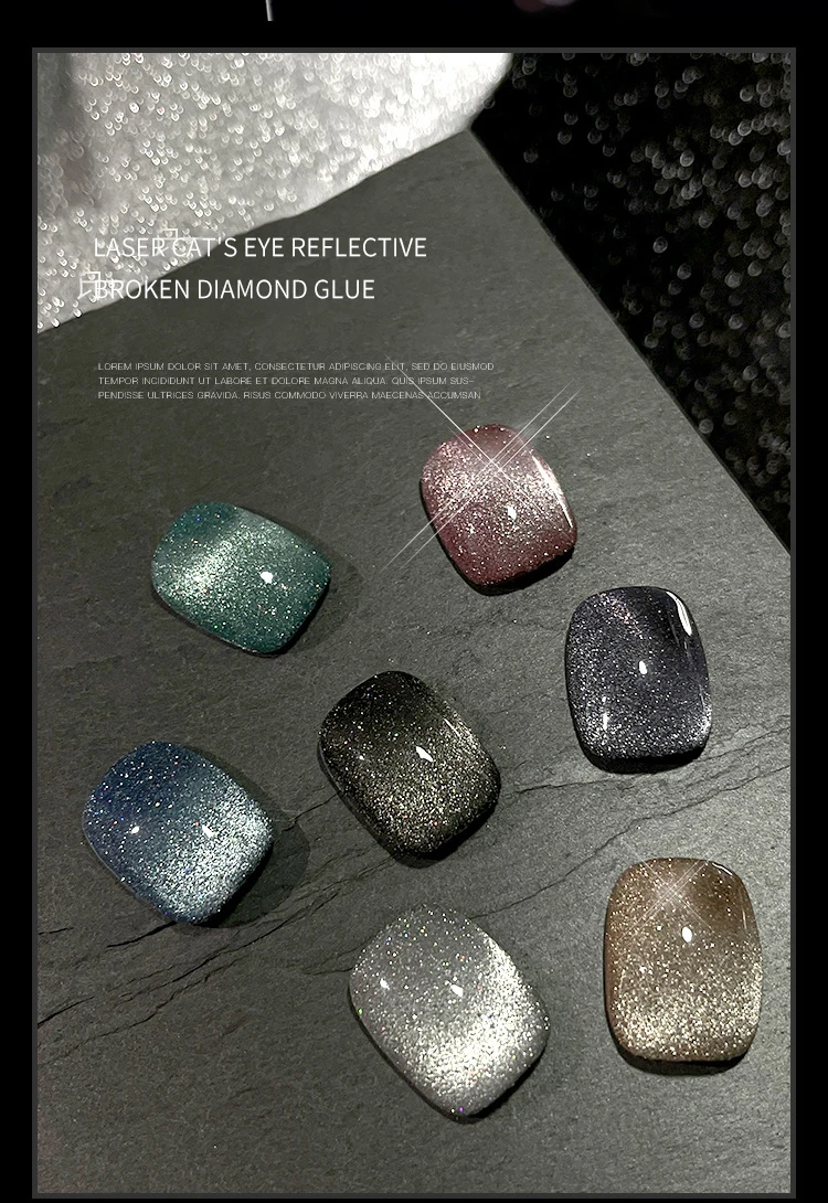 Laser Diamond Cat Eye Nail Polish NexusQualitystore