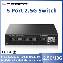 High - Speed 5 - Port Ethernet Switch with 10Gb SFP+ Slot for Seamless Plug - and - Play Network Connectivity (UK Adapter)