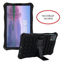 Children's Soft Silicone Tablet Cover with Stand and Strap - 8.7 Inch - A9 8.7inch X110 X115 (Black NO Strap no pe)