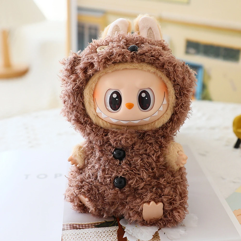 Labubus Mini Doll Clothes Outfit Hat Clothes Shoes Labubu II Doll Accessories Cultivate Sitting Party Game Toys 1PCS For 17cm doll clothes,mini doll ornaments