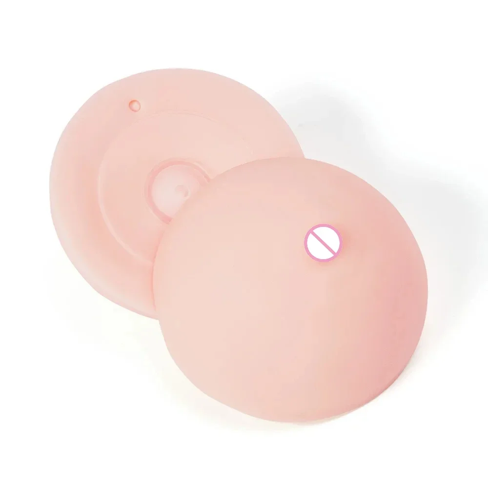 New 1/2Pcs 3D Silicone Simulation Breast Toy Massage G Spot Stimulate Masturbation Men Sex Toy Sissy Gay Sexy Adult 18+
