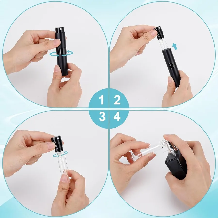 20 Pack Leak Proof Airless Pump and Spray Bottles