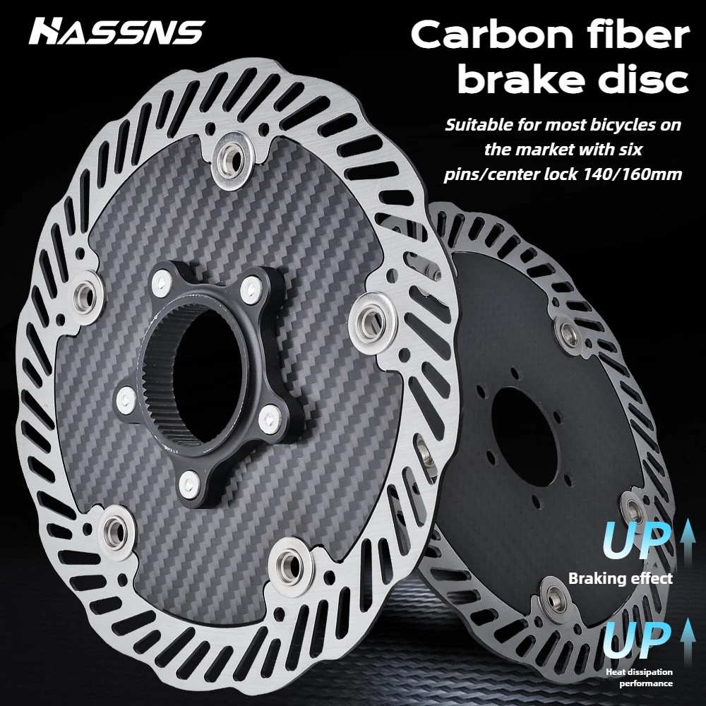 Lightweight Carbon Fiber Brake Disc with Heat Resistant Floating Rotor