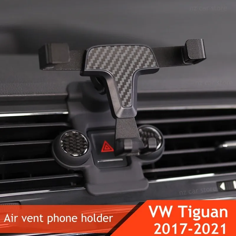

Держатель телефона для VW Tiguan 2017-2021 Volkswagen, кронштейн мобильного телефона на вентиляционное отверстие, аксессуары для интерьера