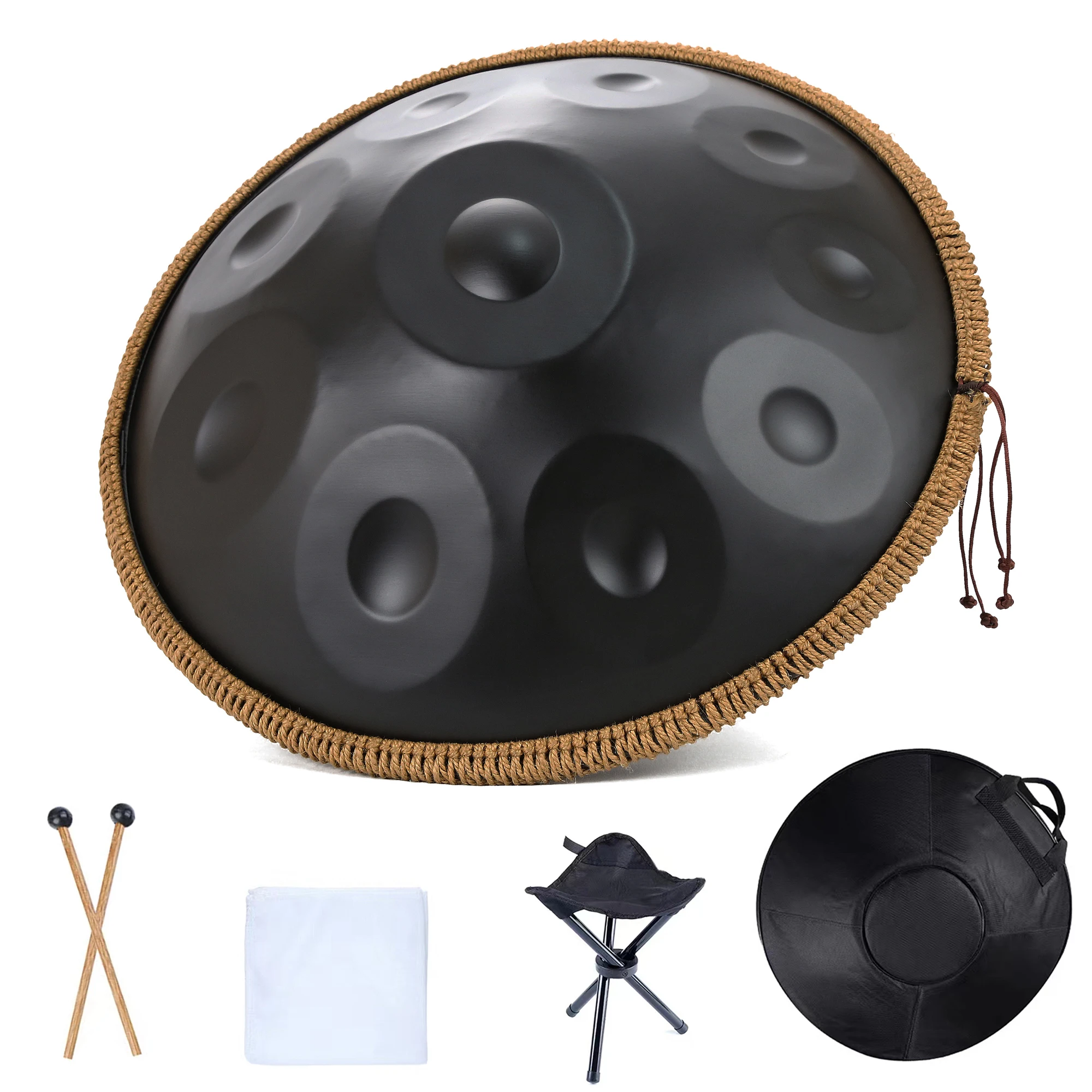 18 inch Handpan 9 Notes G Minor 440HZ Pantam Drum Hand pan