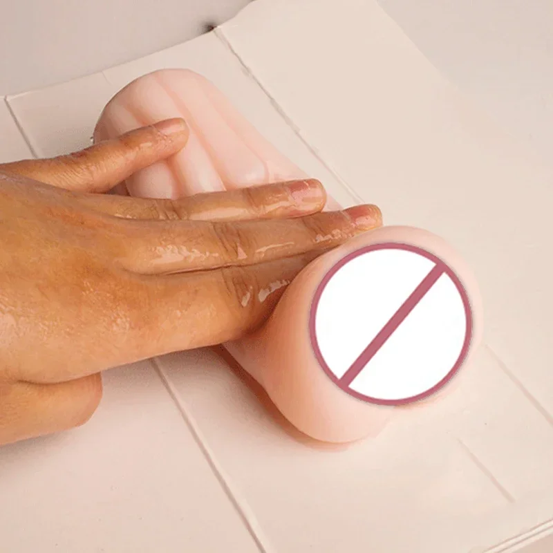 Male Masturbator Male Soft Silicone Masturbation Cup Sex Toys 4D Realistic Deep Throat Mouth Vagina Anal Vacuum Stimulator Men Goods For Adults