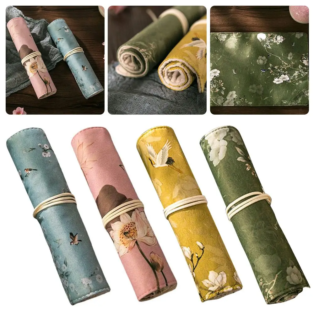 

Palace Style Pen Bag Creative Retro Large-capacity Stationery Storage Bag Student Supplies