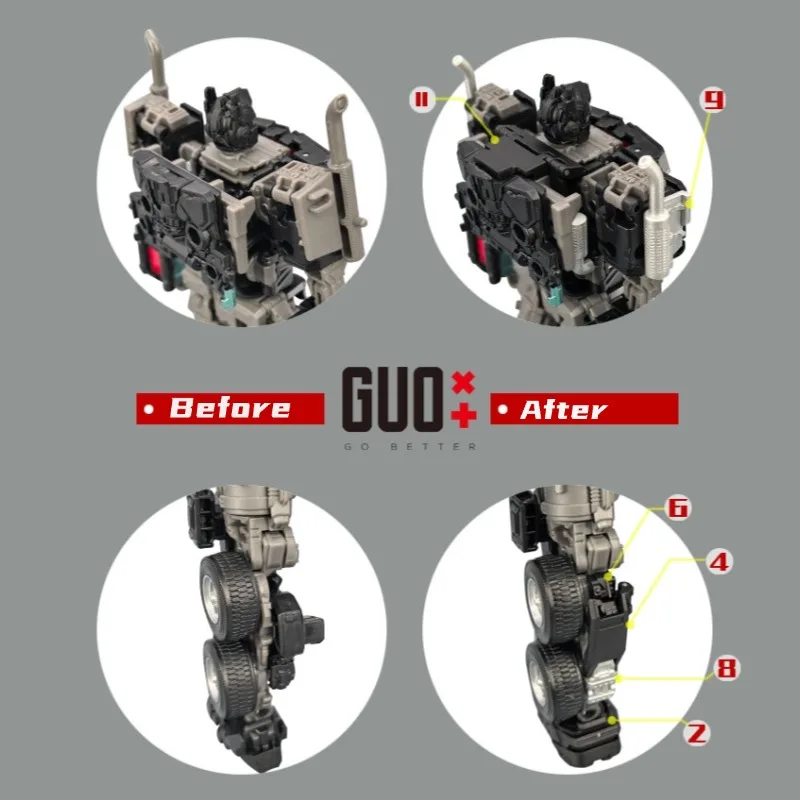GO BETTER Upgrade Kit Filler Foot Exhaust Pipe For SS-EX NEMESIS PRIME 3D DIY Accessories