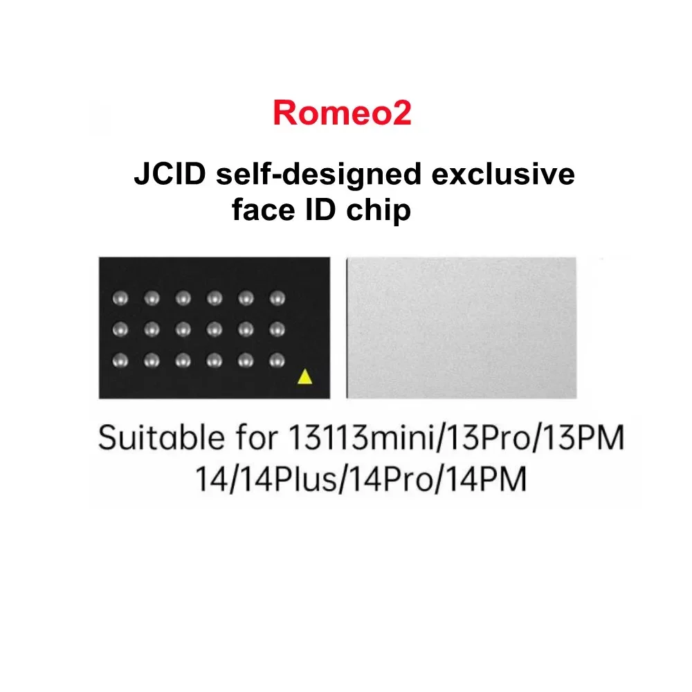 JCID 통합 페이스 ID 칩, 아이폰 X-12 13 14/15 프로 맥스 도트 프로젝터 칩, 로미오 2 도트 매트릭스 격자 페이스 ID 수리