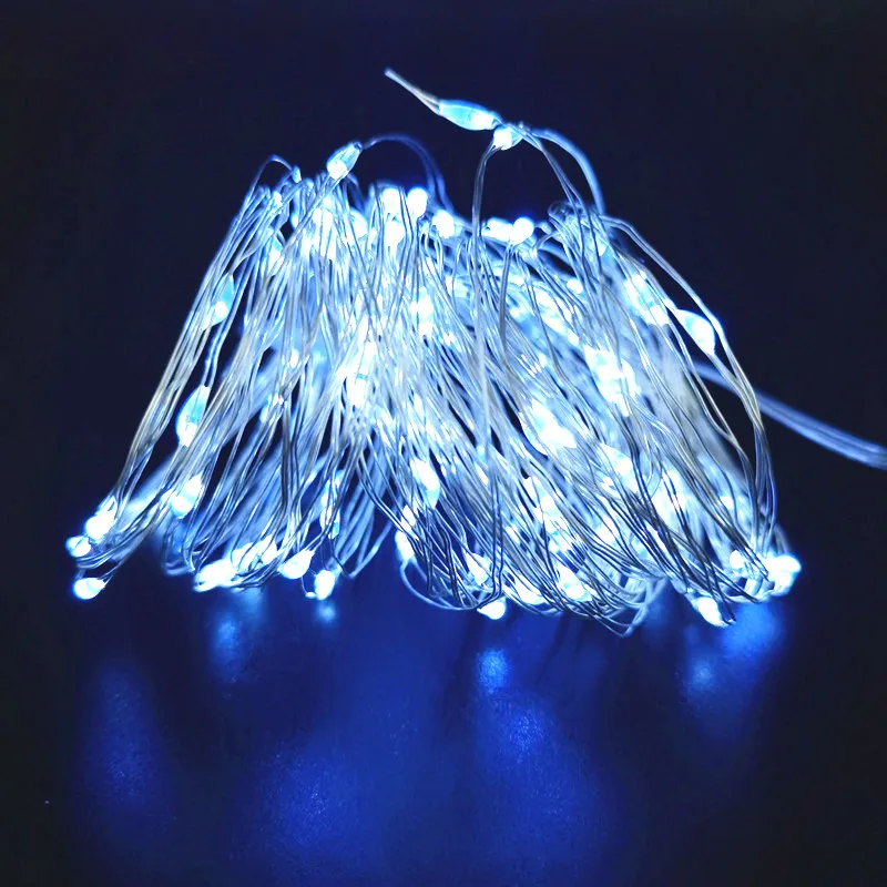 Vibrant LED Fairy String Lights - Battery-Powered Copper Wire for Festive Decor & Gift Giving