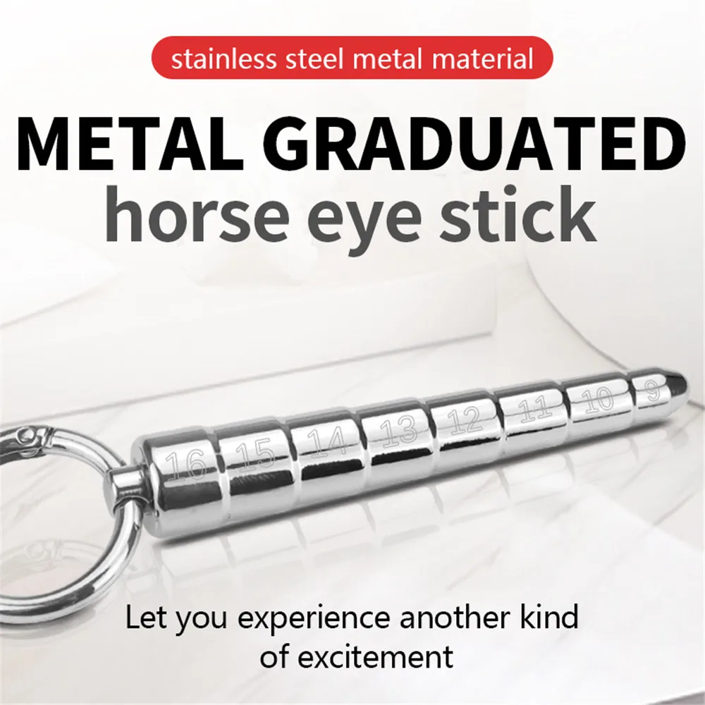 Male Stainless Steel Urethral Plug Urethral Dil Sounding Penis Plug Urethra Stimulate Dilator Masturbation Rod Sex Toys for Men penis sex toys