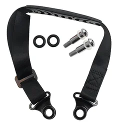 CNC Motorcycle Rescue Traction Strap Pull Sling Belt for Road and Off - Road Use (Rear Black)