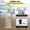 VEVOR Acrylic Podium 45in Tall Plexiglass Podium 47.5in School Table Acrylic Pulpits for Churches with 8 mm Thick Acrylic Board 5