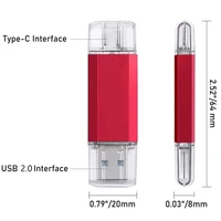 For iPhone TYPE-C OTG USB Flash Drive 256GB 512GB High Speed Phone Pen Drive with Key Chain Memory Stick Creative Business Gift 2