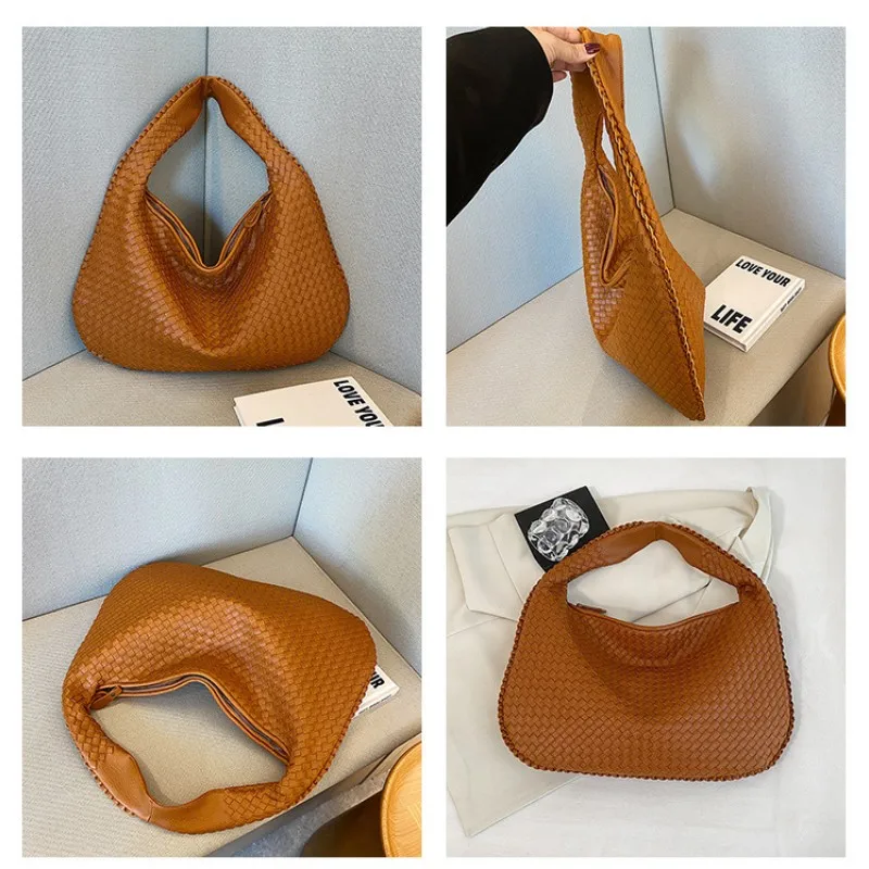 Monogrammed Vegan Leather Hobo Personalized Large Handbag 