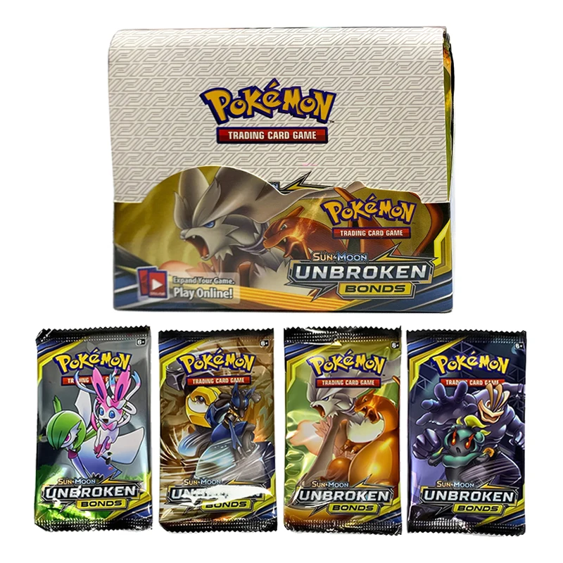 360-324Pcs Pokemon Cards Box TCG Sun Moon Evolutions Pokemon Booster Shinny Card