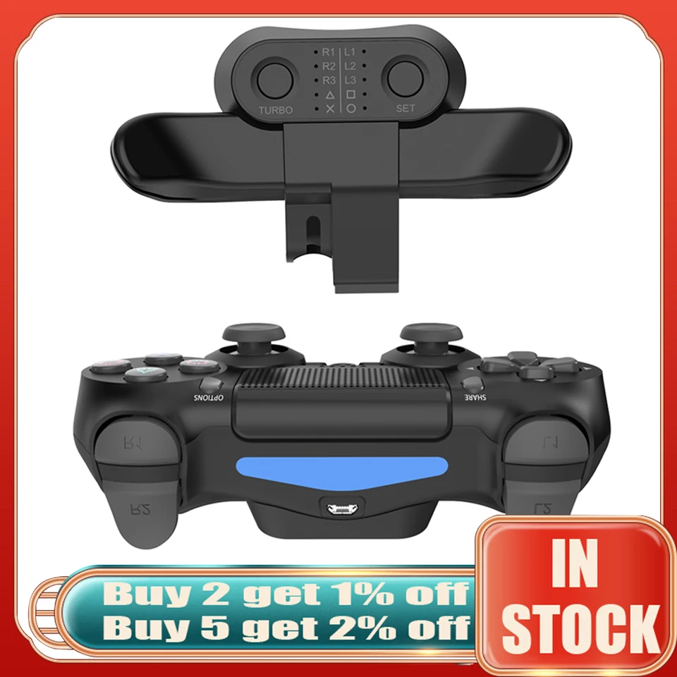 Per Controller PS4 attacco pulsante posteriore dualshock 4 adattatore  prolunga posteriore Gamepad chiave Paddle con Turbo per accessorio SONY PS4  - AliExpress