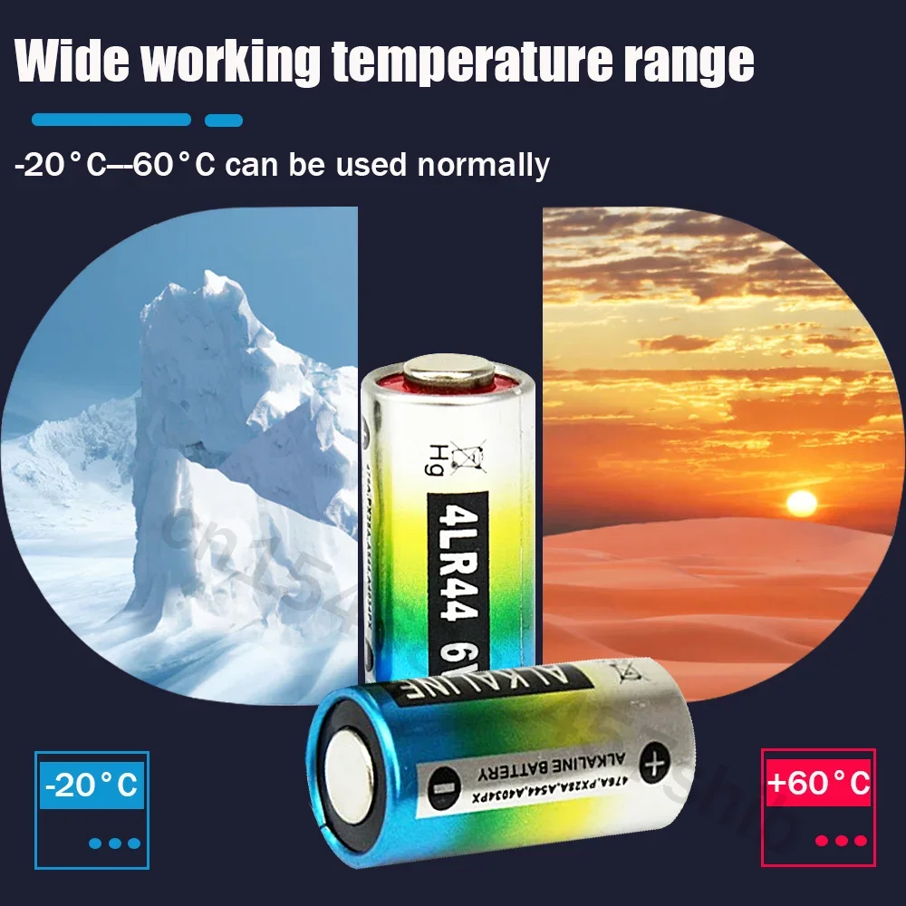 Alkaline Battery 5pcs 4LR44 476A 6V Alkaline Battery PX28A L1325 4AG13 A544V 4034PX 544 4A76 For Bark Stopper Camera Watch Toy Dry Primary Cell disposable battery watch battery