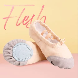 Girls' Soft Soled Non-Slip Ballet Dance Flats - 24 (Nude)