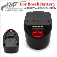 For Bosch 18V 12800MAH Lithium Ion Rechargeable Tool Battery PBA PST PSB PSR Bosch Home, Garden Tools (TypeC only) AL1810CV 1