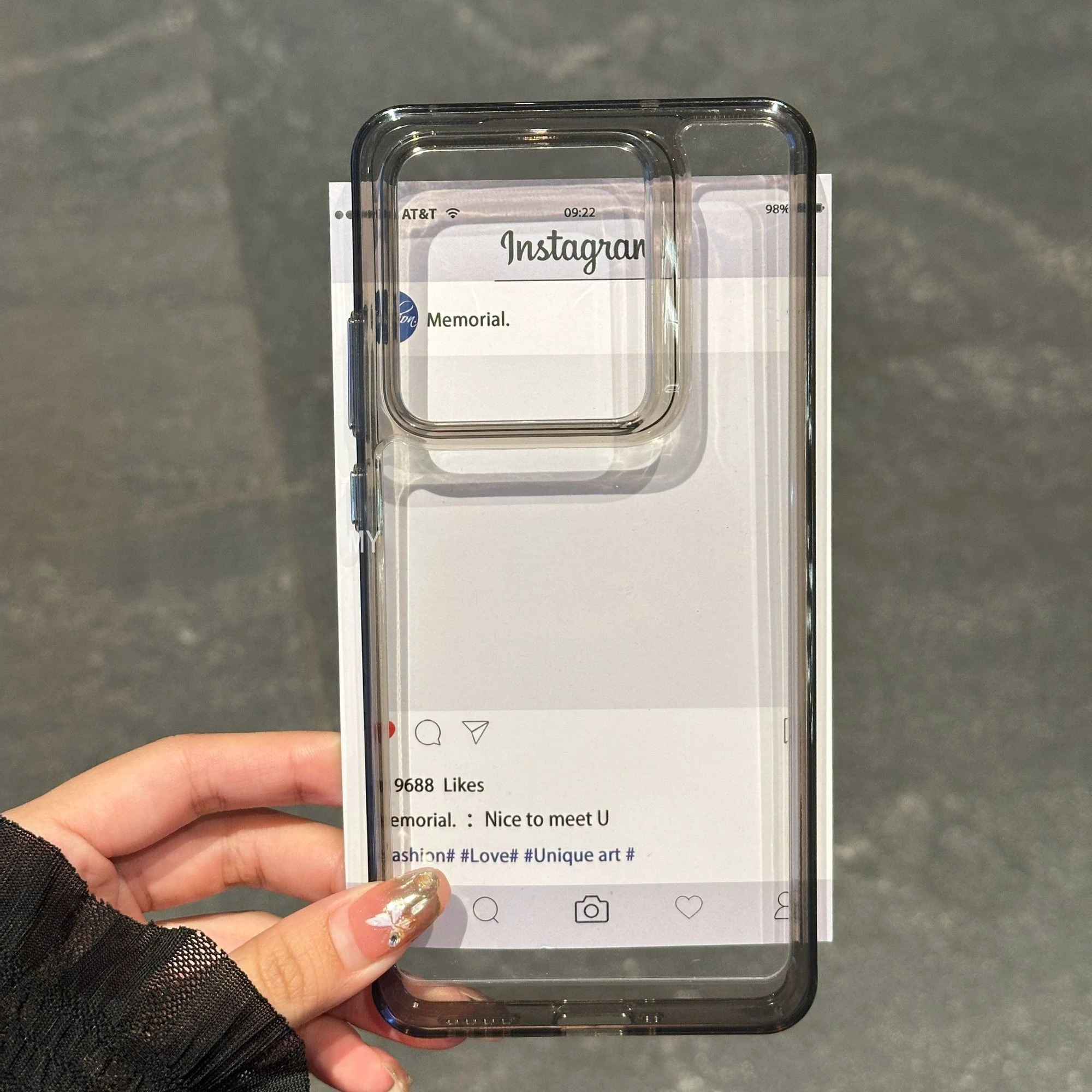 Clear Fashion TPU Anti-Fall Protective Phone Case - Signature Series