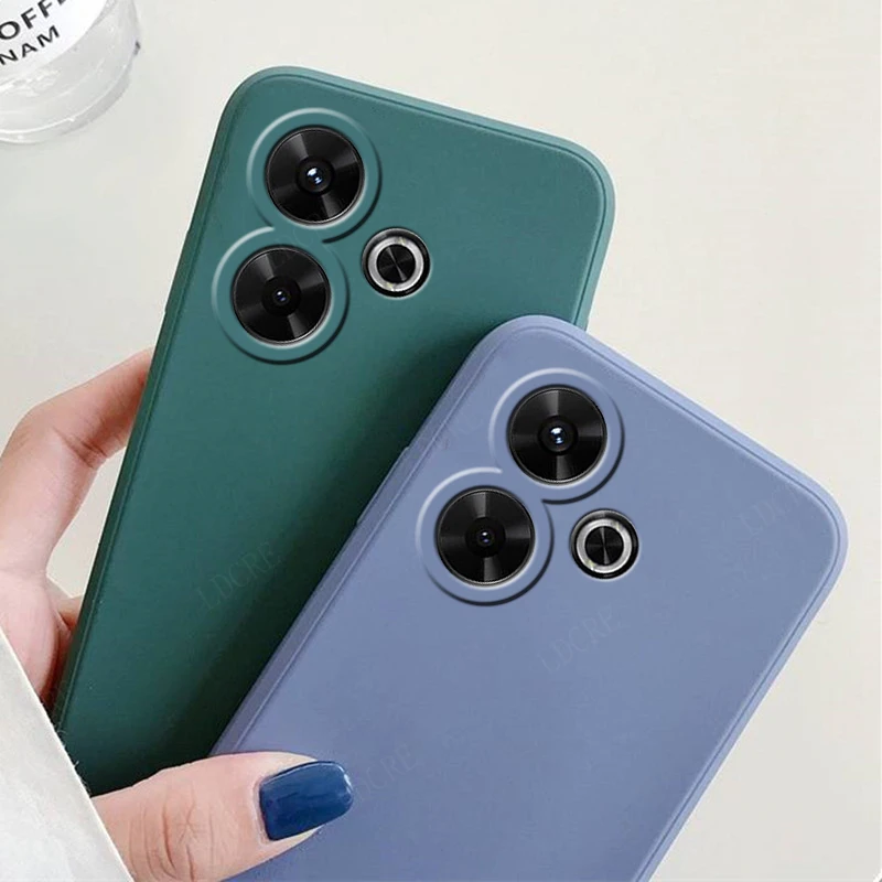 Shockproof Liquid Silicone Phone Case - Soft TPU Bumper Back Cover