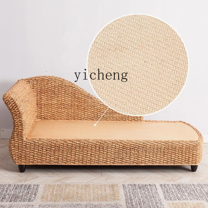 

XL Concubine Rattan Chair Concubine Recliner Single Rattan Sofa Leisure Chaise Longue Beauty Bed