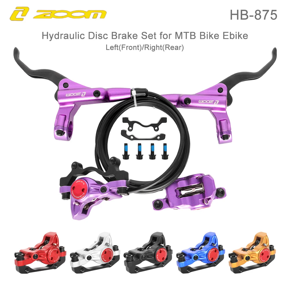 HB875 Hydraulic Disc Brake Mountain Bike Disc Brake Left/Front 800mm Right/Rear 1400mm Hydraulic Bicycle Accessories