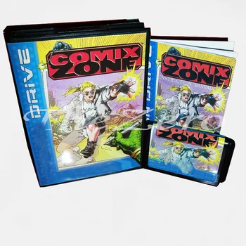 Zona Comix per console video con scatola e libro manuale per scheda per videogiochi Megadrive a 16 bit MD per Genesis Mortal
