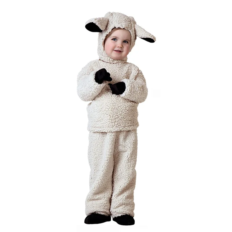 

Пижама в виде овцы с длинным рукавом, Женский карнавальный костюм, костюмы для косплея на Хэллоуин, Повседневная Домашняя одежда, утепленный сценический наряд