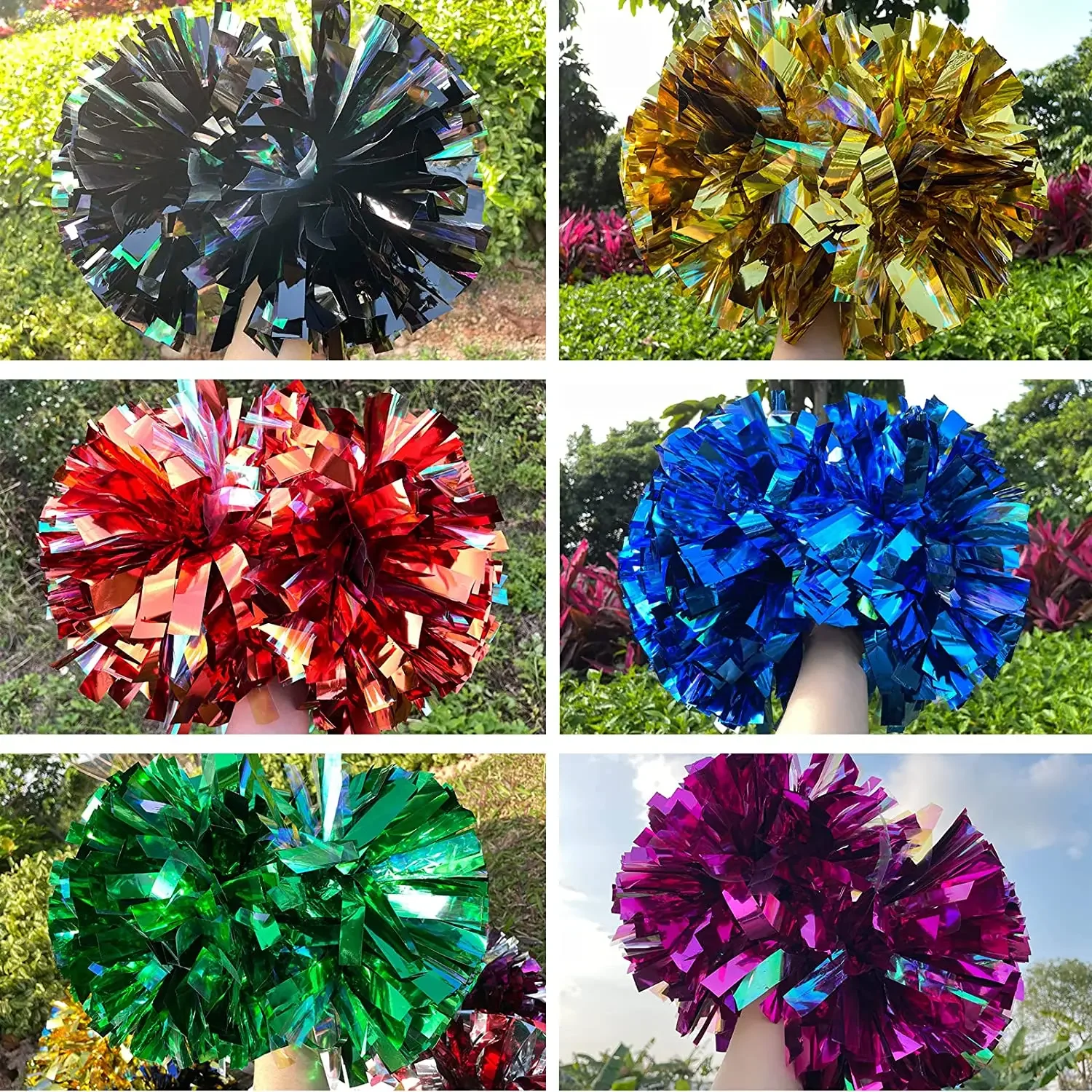 Romantic France purple 6 inch Pompons de Pom-Pom Cheerleading