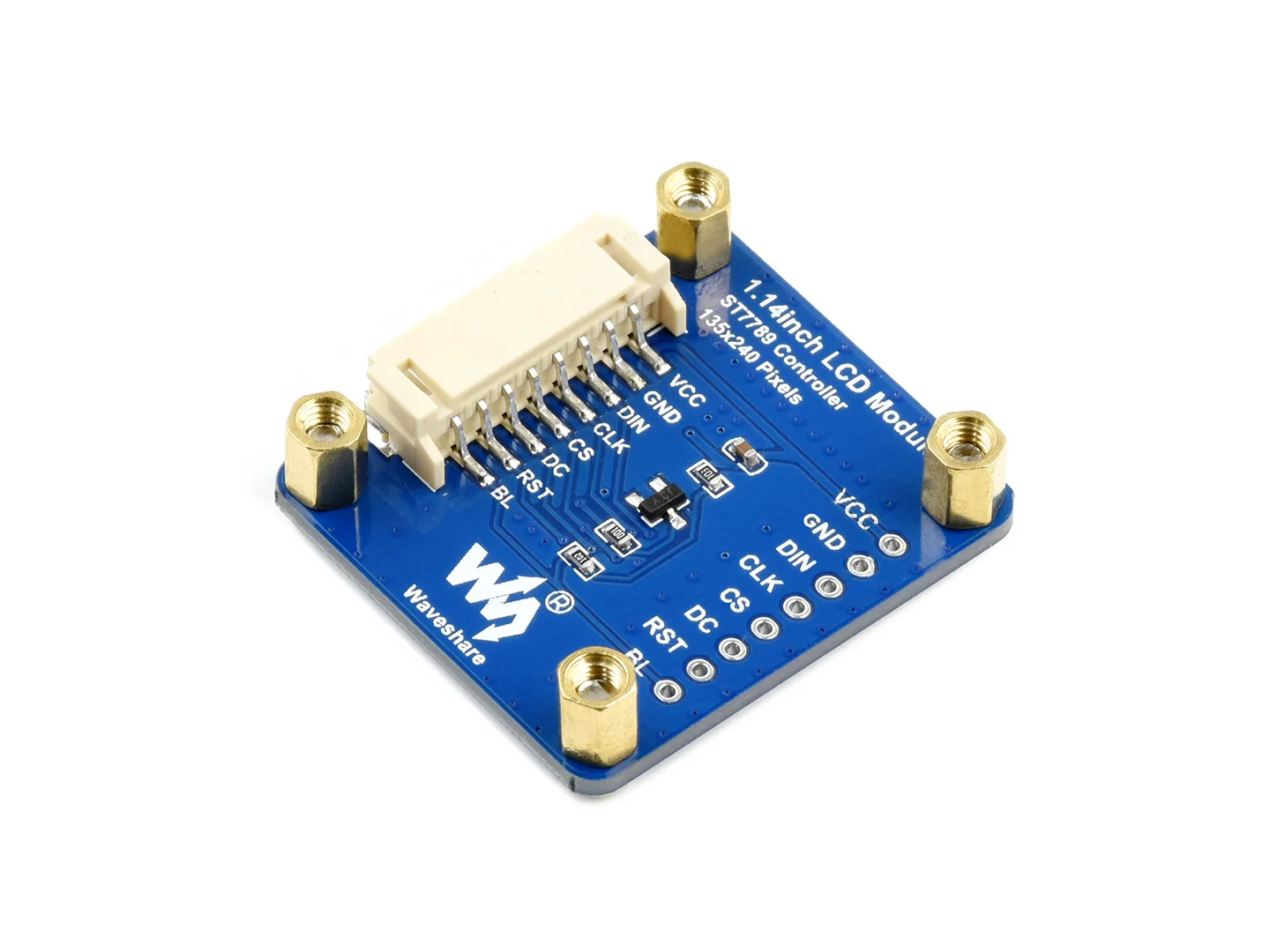 1.14inch LCD Display Module, IPS Screen, 65K RGB Colors, 240&times;135 Resolution, SPI Interface for Raspberry Pi,Arduino Board