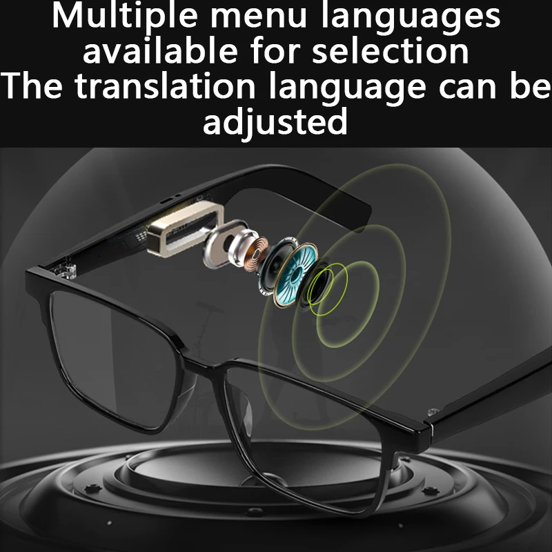Intelligent translation glasses for overseas conferences text voice photography precise offline translation glasses factory