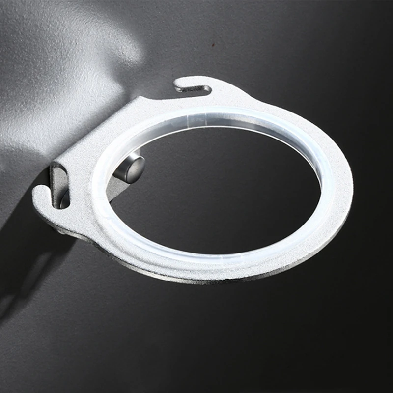 Space Aluminum Wall Mounted Hair Dryer Holder Rack Hanger Home Bathroom Hairdryer Storage Shelf Organizer Hanging Rack 8cm 2